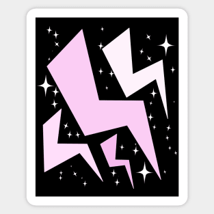 Pink Sparkle Lightening! Sticker